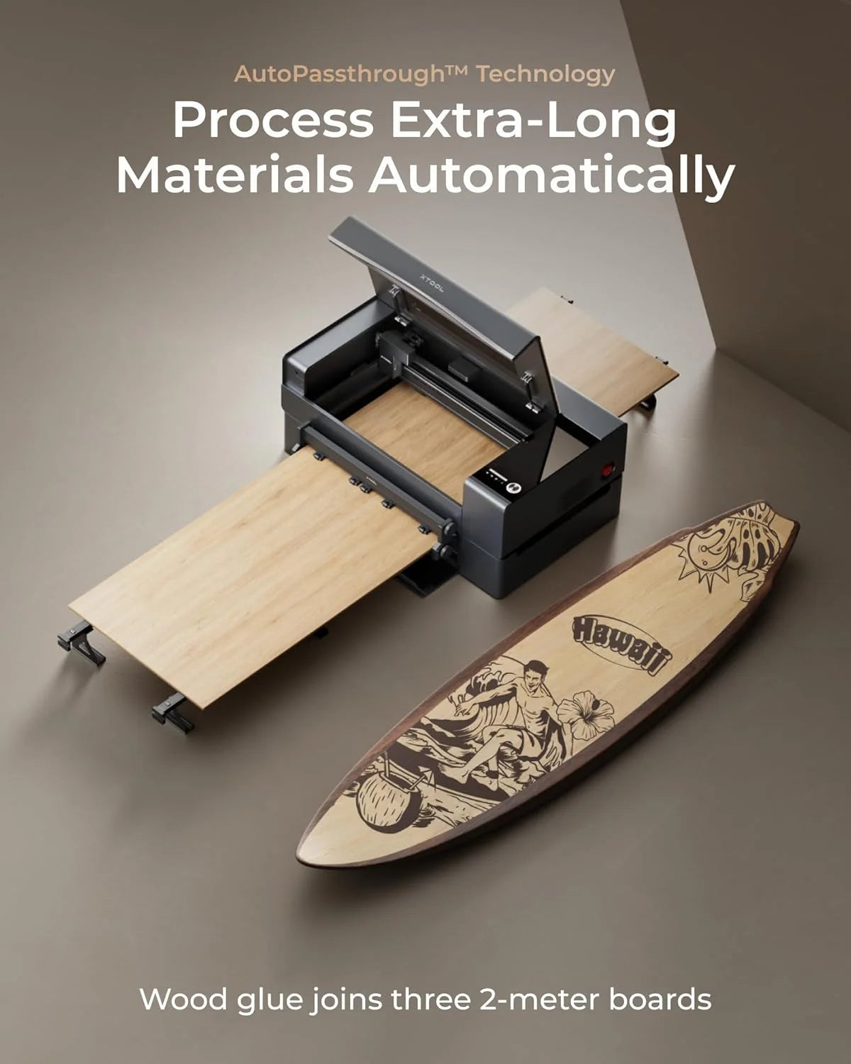 Xtool P2S 55W CO2 Laser Cutter All-In-1 Desktop Engraver Machine for Metal Leather Glass Acrylic Paper-New Condition