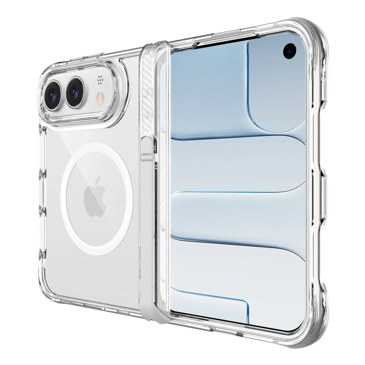 iPhone Duo / Fold Ultra Clear MagSafe Case | Heavy Duty Shockproof Cover with Kickstand & Hinge Guard