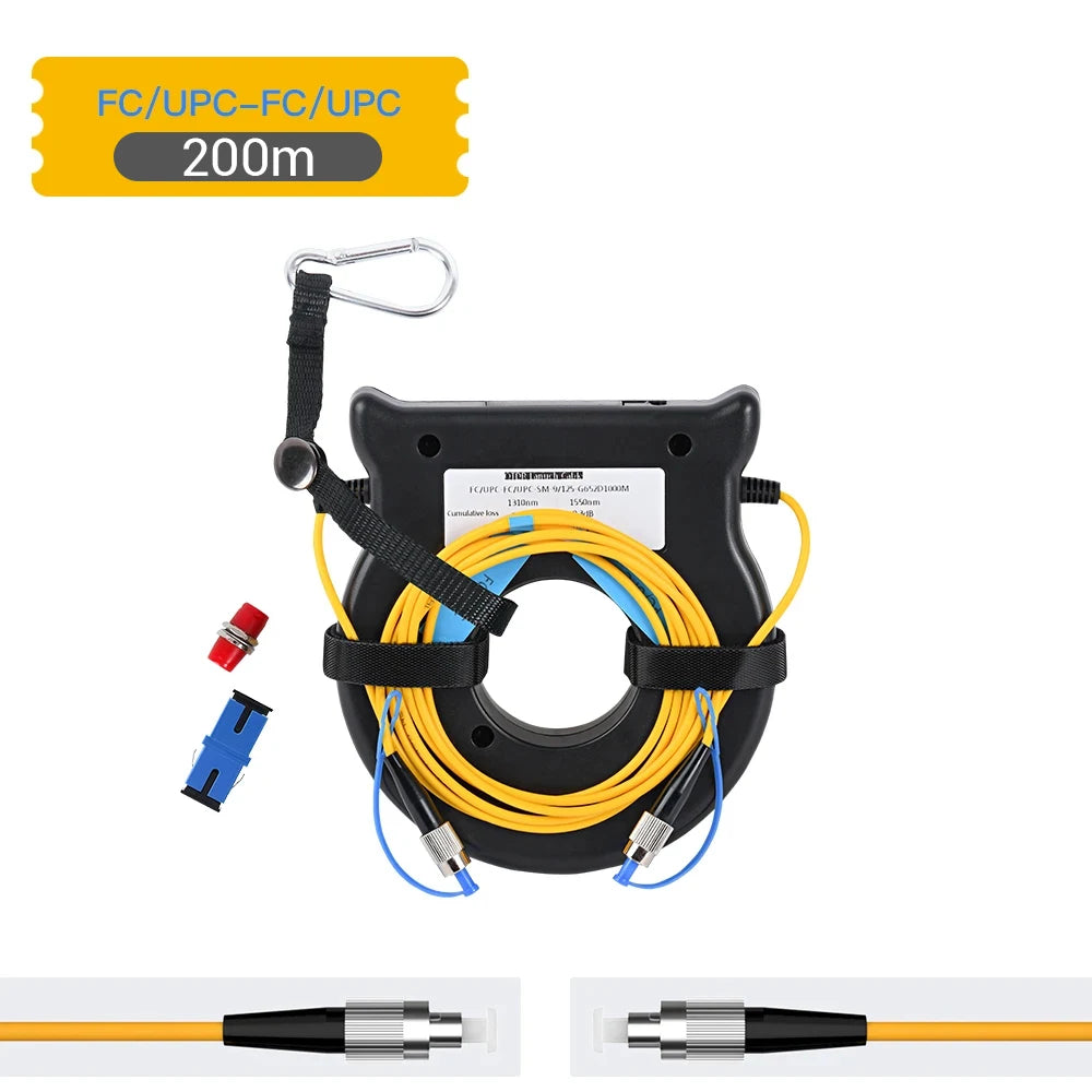 KomShine 200m Singlemode OTDR Launch Cable Rings , Improved Test Accuracy Of OTDR Dead Zone Eliminator Connector Can Customize