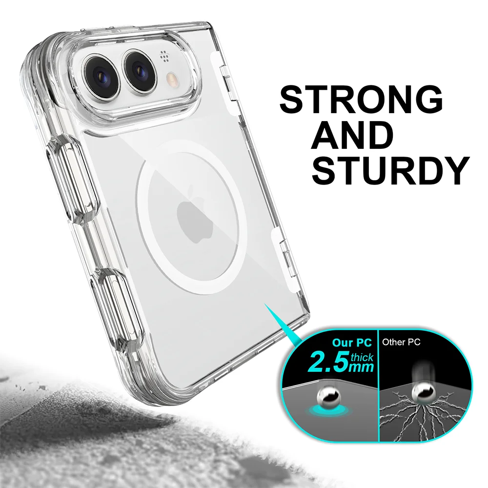 iPhone Duo / Fold Ultra Clear MagSafe Case | Heavy Duty Shockproof Cover with Kickstand & Hinge Guard