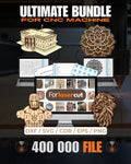 Laser cut digital files compatible with SVG DXF and laser engraving software